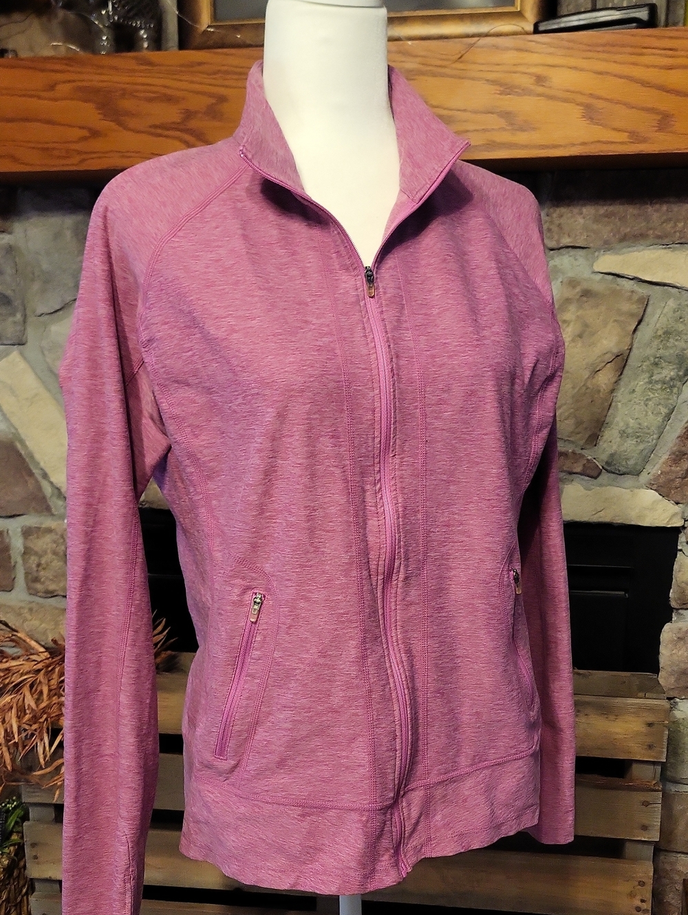 Gander Mountain Heather Pink GSX Lightweight Zip Up